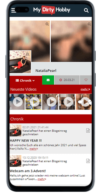 Natalia Pearl bei MyDirtyHobby